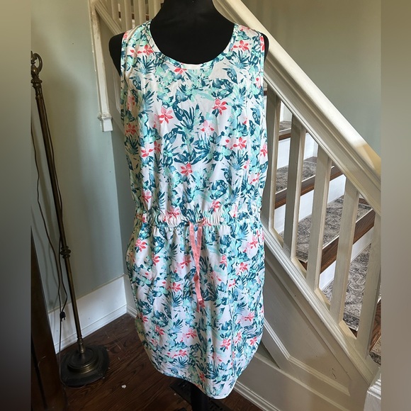 Ocean and coast cinched waist bathing suit cover up dress size L-nwt - Picture 1 of 5